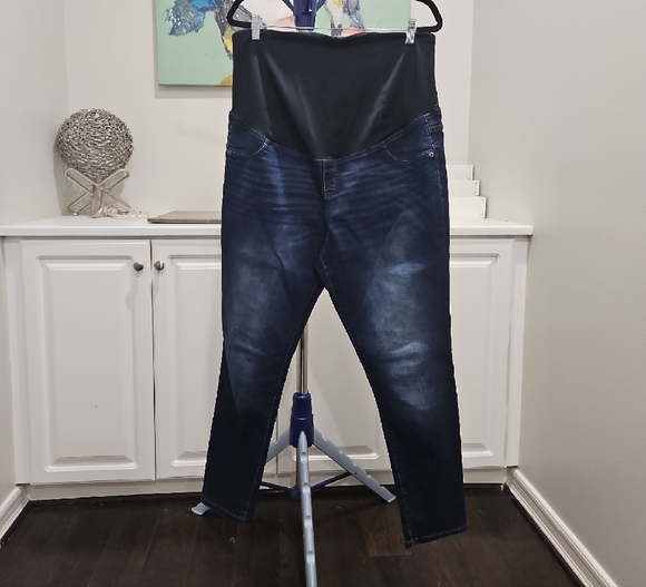 Isabel Maternity by Ingrid & Isabel Pants - Isabel Maternity by Ingrid & Isabel Dark Blue Skinny Pants